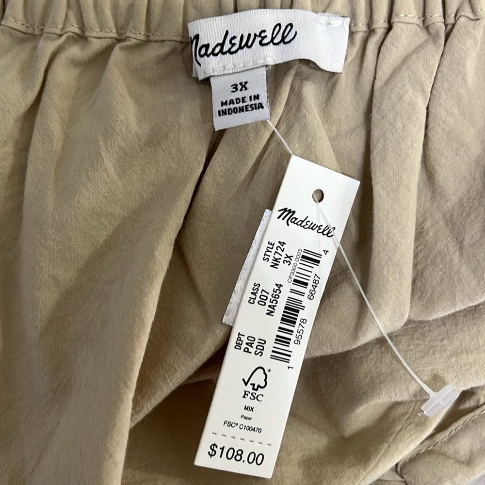 Madewell Patchwork Tie Peasant Top - Picture 12 of 14